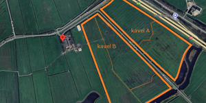 Luchtfoto Met Oranje Lijn 2 Kavels