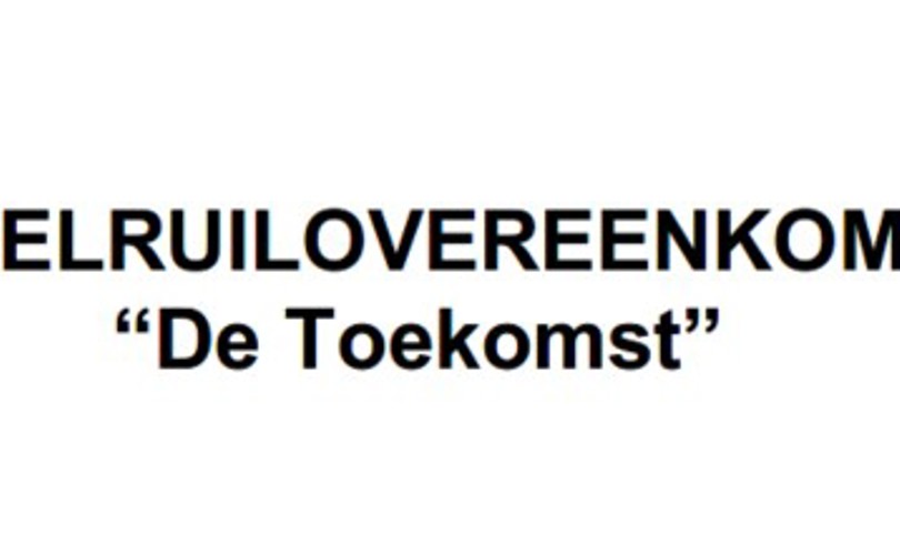 Kavelruilovereenkomst "De Toekomst"