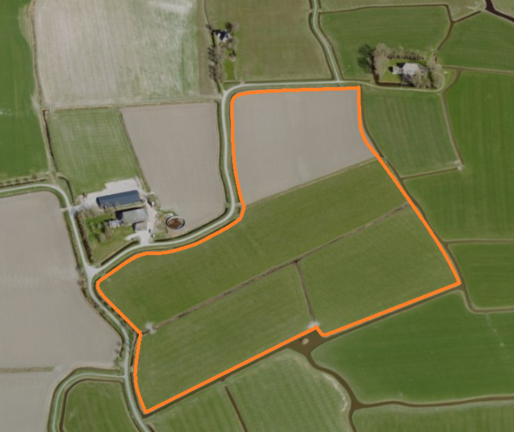 Luchtfoto 2 Agrimeter Met Oranje Lijn