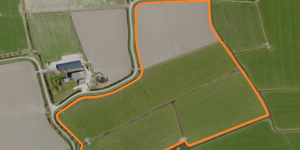 Luchtfoto 2 Agrimeter Met Oranje Lijn