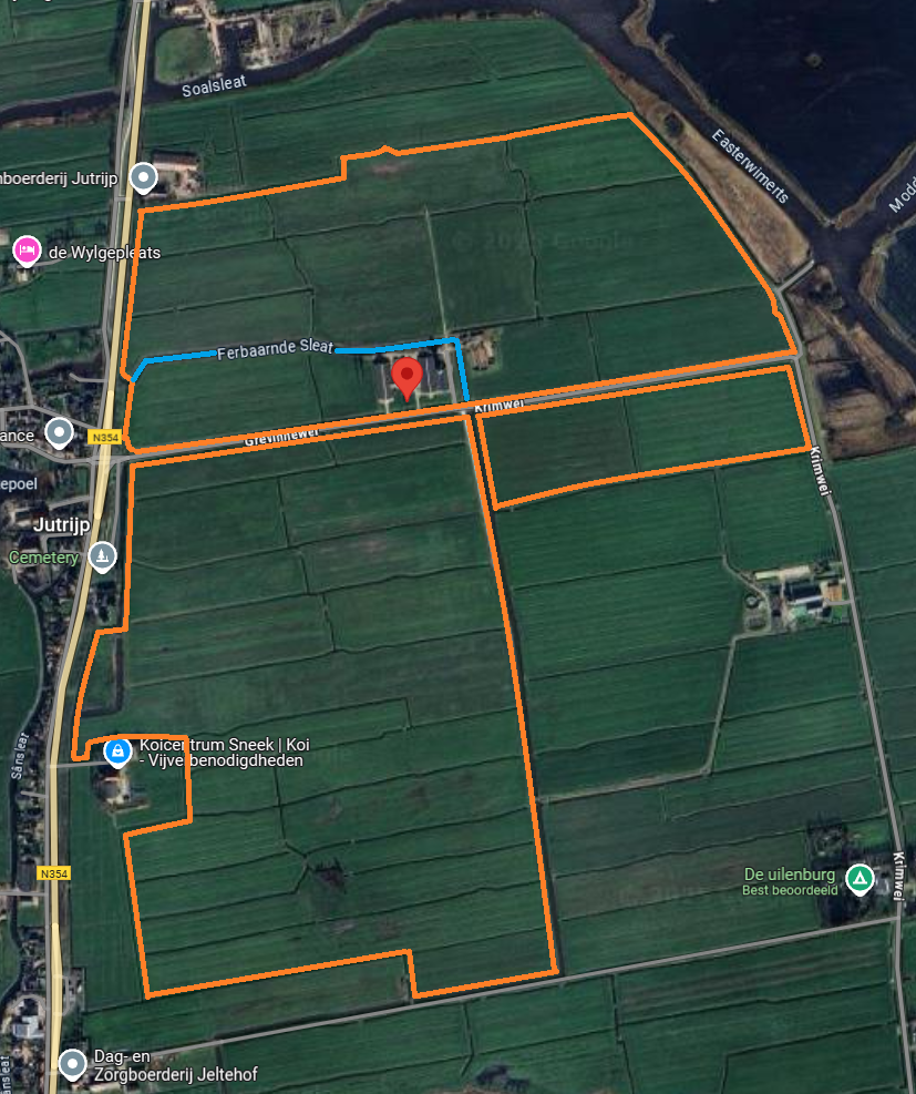 Luchtfoto Geheel Rode Lijn En Blauwe Lijn